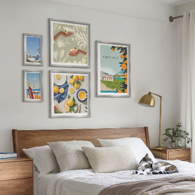 Modernes wandbilder-set Italienurlaub Amalfi Capri