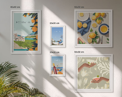 Modernes wandbilder-set Italienurlaub Amalfi Capri