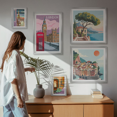 Bildergalerie-set für die wand Europäische Kulturstädte