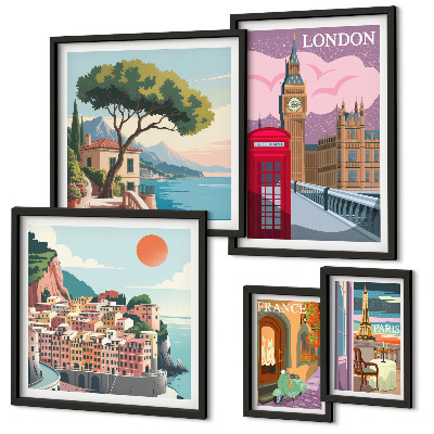 Bildergalerie-set für die wand Europäische Kulturstädte