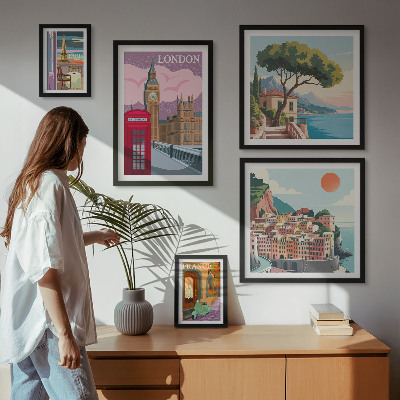 Bildergalerie-set für die wand Europäische Kulturstädte