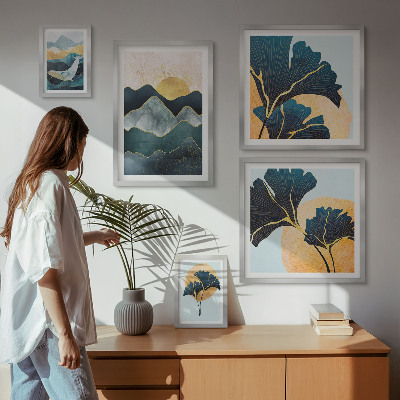 Bildergalerie-set für die wand Stilvolle Bergpflanzenlandschaften