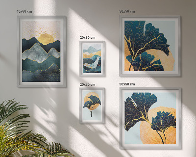 Bildergalerie-set für die wand Stilvolle Bergpflanzenlandschaften