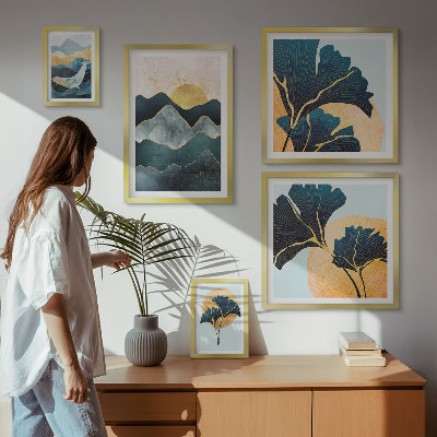 Bildergalerie-set für die wand Stilvolle Bergpflanzenlandschaften