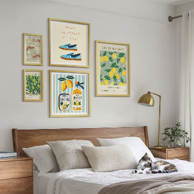 Bilderset fürs sofa Fruchtige Vintage-Inspirationen