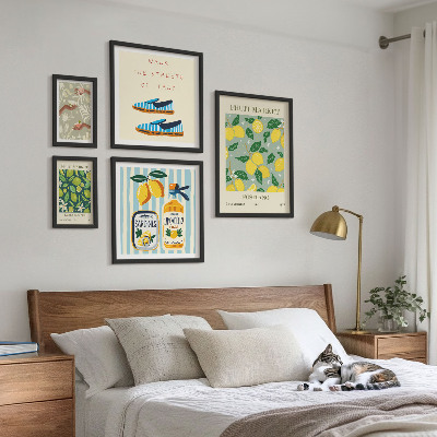 Bilderset fürs sofa Fruchtige Vintage-Inspirationen