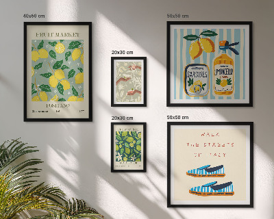 Bilderset fürs sofa Fruchtige Vintage-Inspirationen