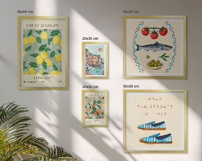 Bildergalerie-set für die wand Früchtesammlung aus Italien