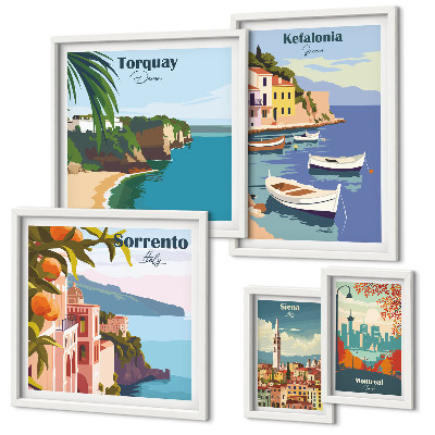 Bildergalerie-set für die wand Küstenlandschaften Europas