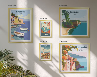 Bildergalerie-set für die wand Küstenlandschaften Europas