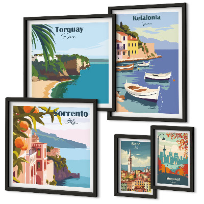Bildergalerie-set für die wand Küstenlandschaften Europas