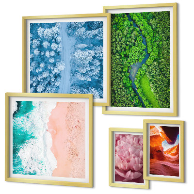 Bildergalerie-set für die wand Natürliche grüne Landschaften