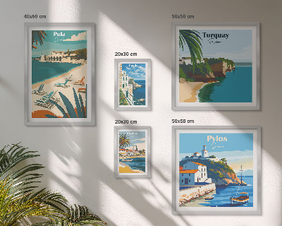 Bildergalerie-set für die wand Küstenlandschaften Europas