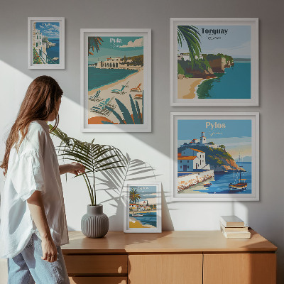 Bildergalerie-set für die wand Küstenlandschaften Europas