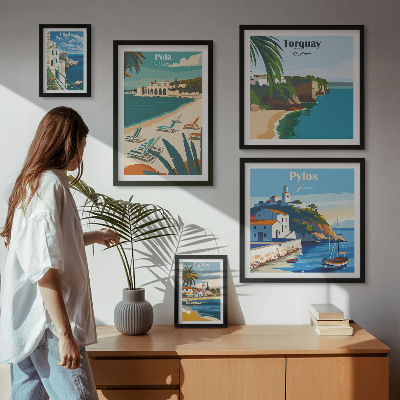 Bildergalerie-set für die wand Küstenlandschaften Europas