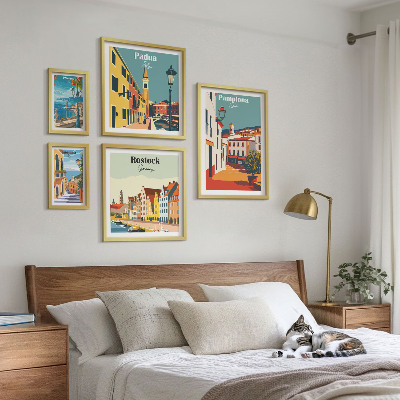 Bilderset fürs sofa Ansichten und Architektur europäischer Städte