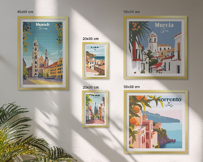 Bildergalerie-set für die wand Architektur europäischer Städte