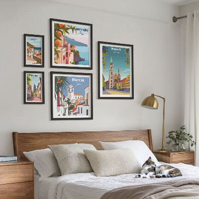 Bildergalerie-set für die wand Architektur europäischer Städte