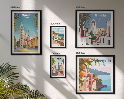 Bildergalerie-set für die wand Architektur europäischer Städte