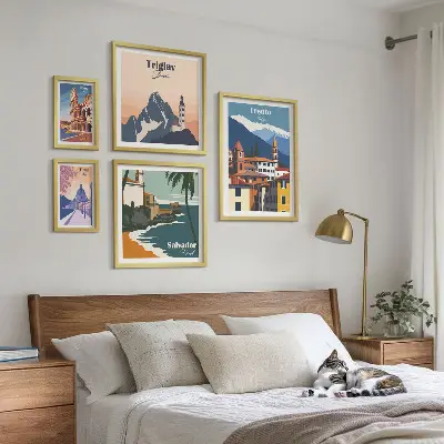 Bilderset Europäische Stadtlandschaften fürs Sofa