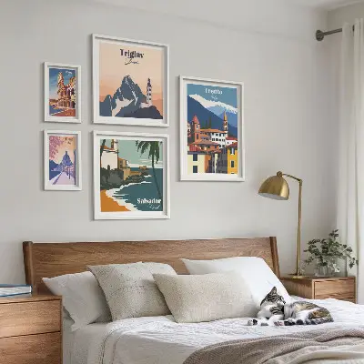 Bilderset Europäische Stadtlandschaften fürs Sofa
