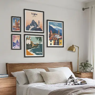 Bilderset Europäische Stadtlandschaften fürs Sofa