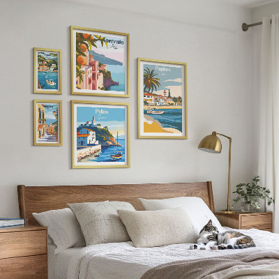 Bildergalerie-set für die wand Küstenlandschaften europäischer Städte