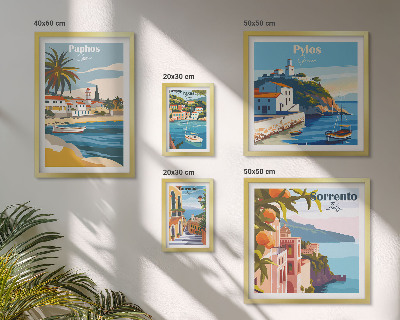 Bildergalerie-set für die wand Küstenlandschaften europäischer Städte