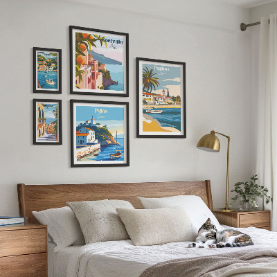 Bildergalerie-set für die wand Küstenlandschaften europäischer Städte