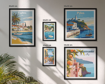 Bildergalerie-set für die wand Küstenlandschaften europäischer Städte