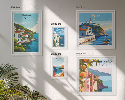 Modernes wandbilder-set Landschaften der griechischen Inseln