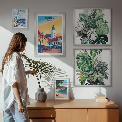 Bilderset fürs sofa Flora der polnischen Küstenstädte
