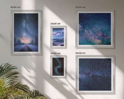 Modernes wandbilder-set Kosmische Nachtlandschaften