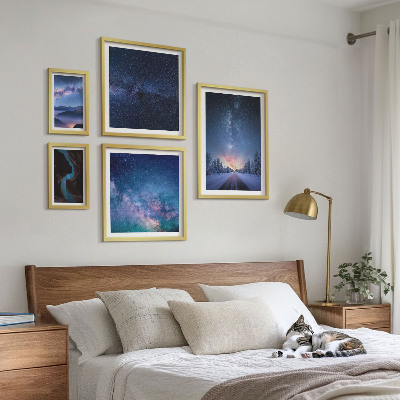 Modernes wandbilder-set Kosmische Nachtlandschaften
