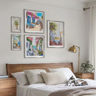 Bildergalerie-set für die wand Bezaubernde Landschaften mit Blumen