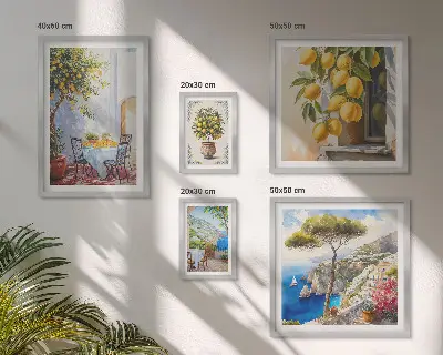 Bilderset fürs Sofa Motiv Zitrusinspirationen Sonne