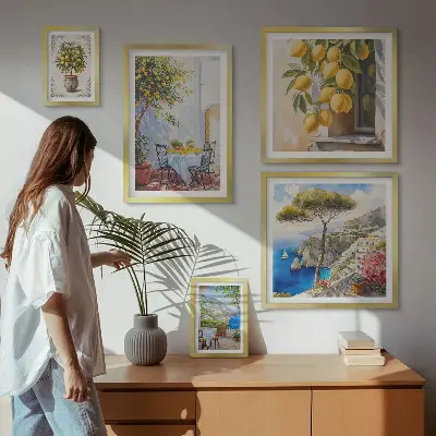 Bilderset fürs Sofa Motiv Zitrusinspirationen Sonne