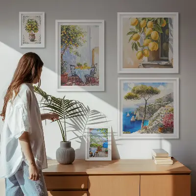 Bilderset fürs Sofa Motiv Zitrusinspirationen Sonne