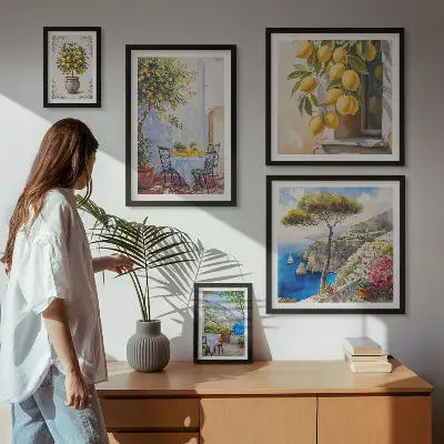 Bilderset fürs Sofa Motiv Zitrusinspirationen Sonne