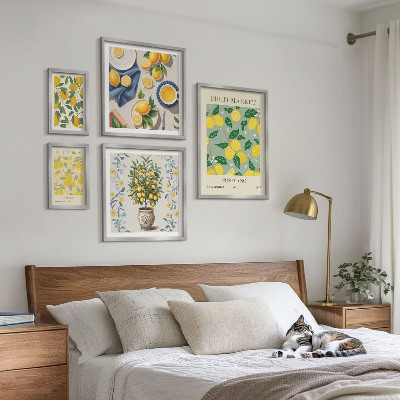 Bildergalerie-set für die wand Zitrusfruchtmuster