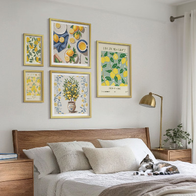 Bildergalerie-set für die wand Zitrusfruchtmuster