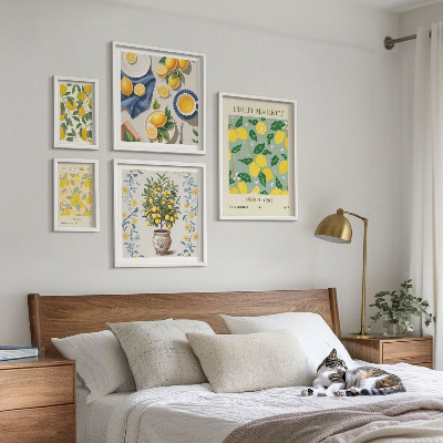 Bildergalerie-set für die wand Zitrusfruchtmuster
