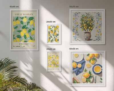 Bildergalerie-set für die wand Zitrusfruchtmuster