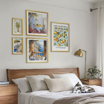Modernes wandbilder-set Zitrusinspirationen aus der Provence