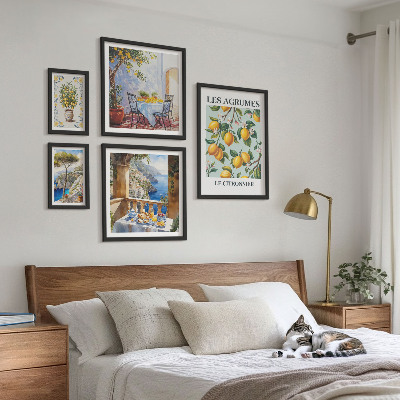 Modernes wandbilder-set Zitrusinspirationen aus der Provence