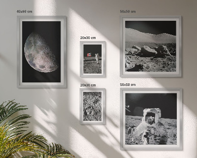 Bilderset fürs sofa Mondlandschaften aus der Sicht von Astronauten