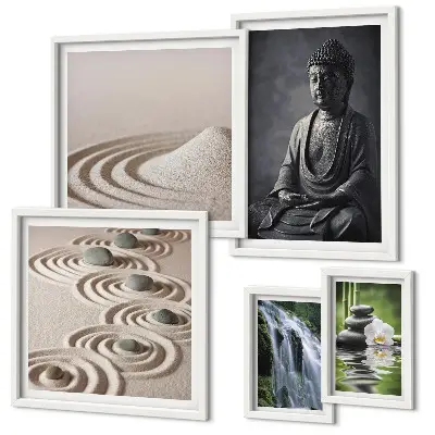 Bildergalerie-Set für die Wand mit entspannenden Zen Naturthemen