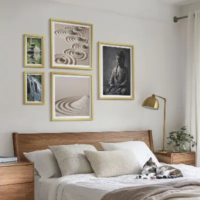 Bildergalerie-Set für die Wand mit entspannenden Zen Naturthemen