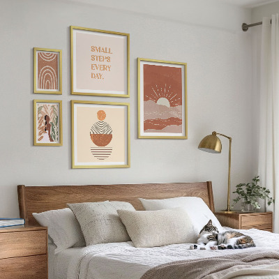 Modernes wandbilder-set Naturfreundliche Slogans im Boho-Stil