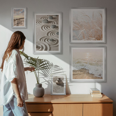 Modernes wandbilder-set Entspannende Naturlandschaften